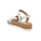 Gabor Damen Sandalette Genua in silber