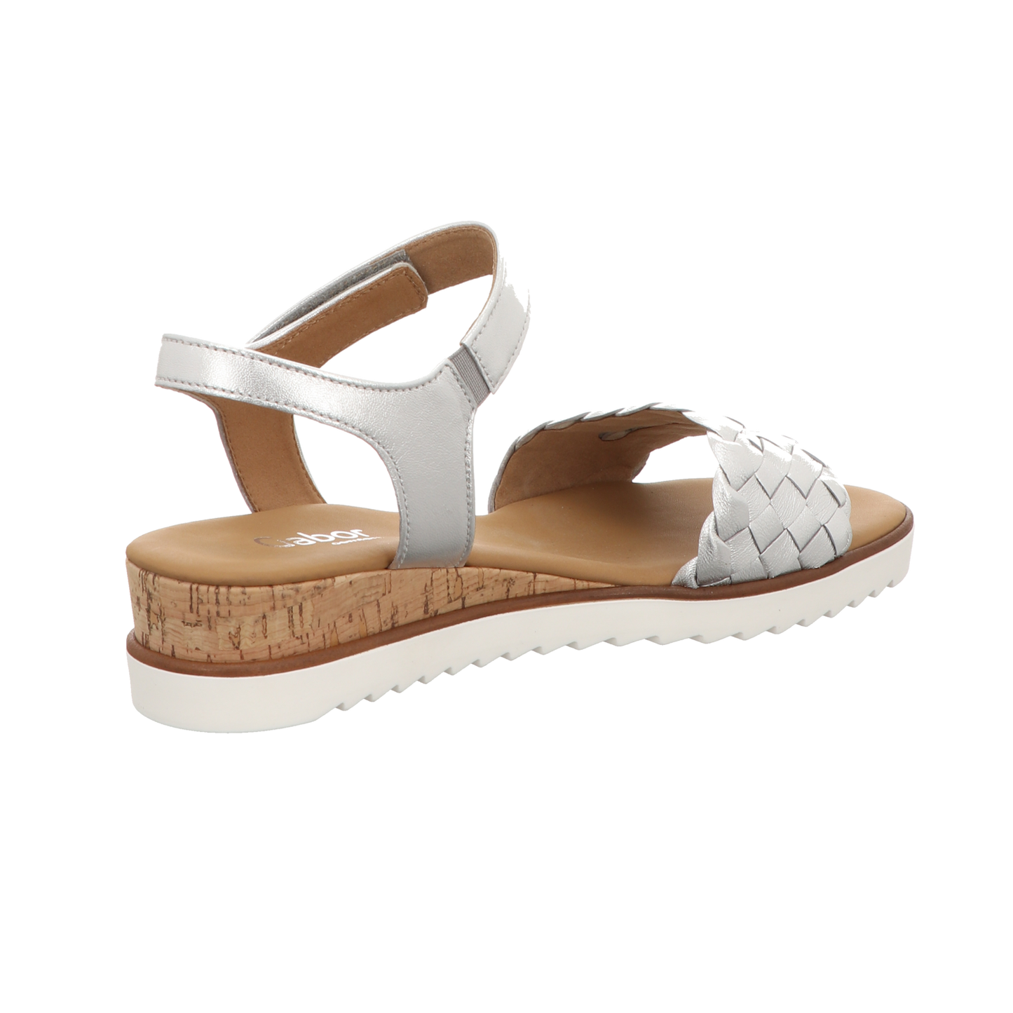 Gabor Damen Sandalette Genua in silber