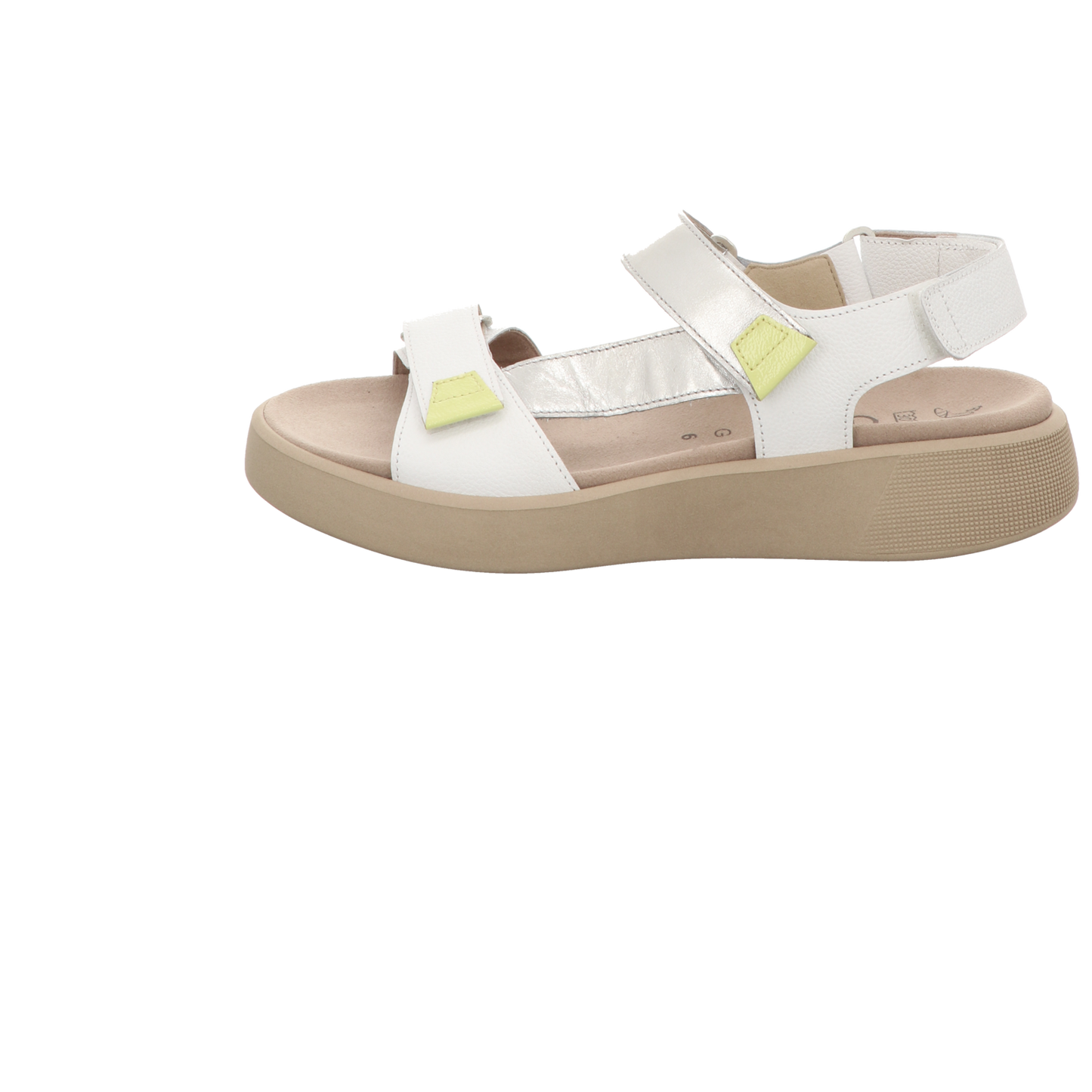 Gabor Damen Sandale bequem Florenz in weiss