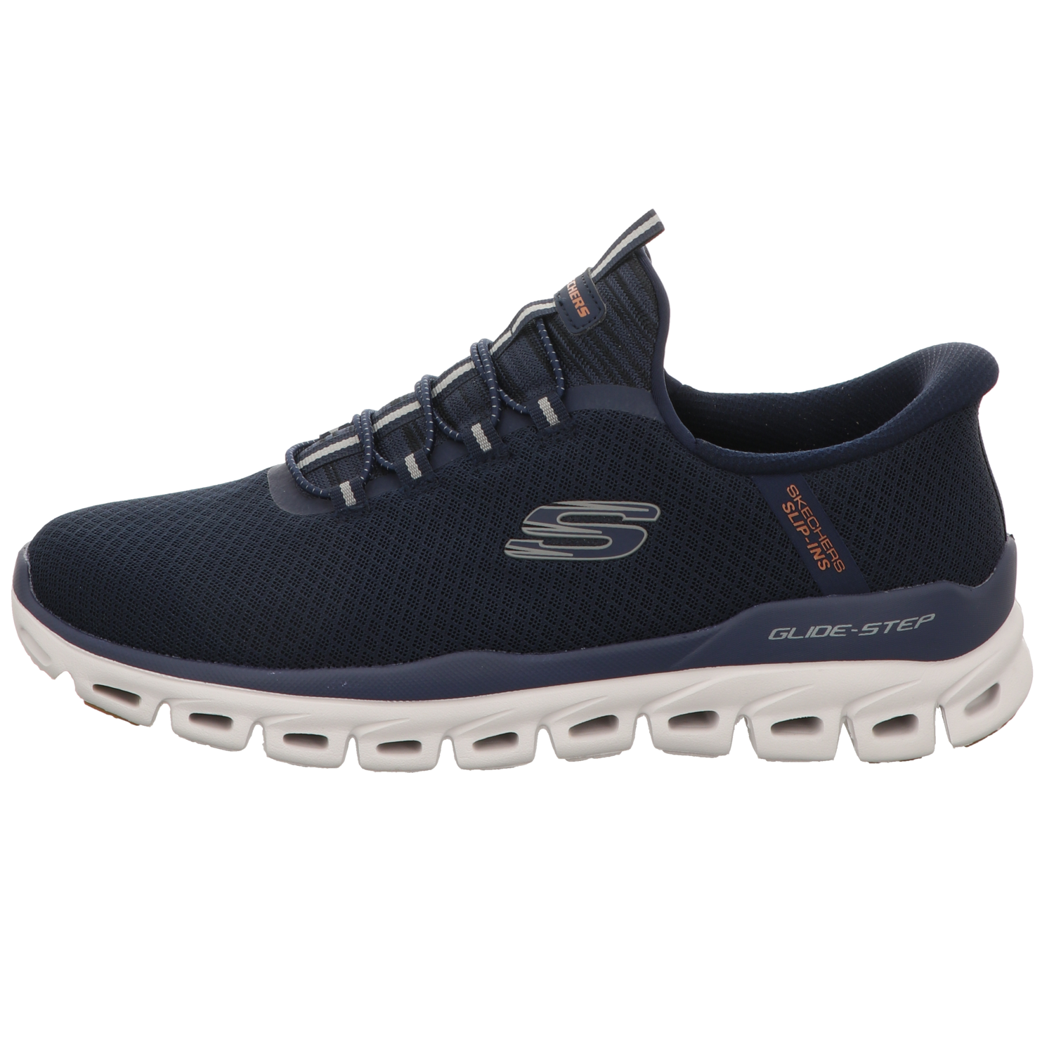 Skechers Herren Slipper Slip Ins Glide-Step in blau