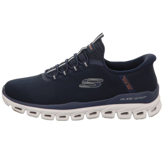 Skechers Herren Slipper Slip Ins Glide-Step in blau