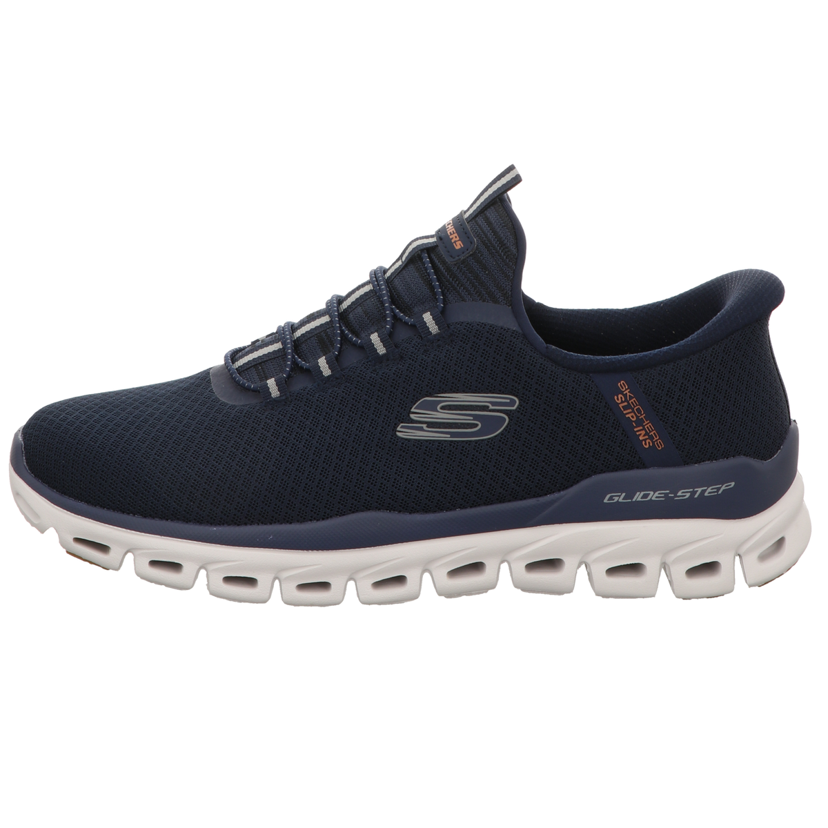 Skechers Herren Slipper Slip Ins Glide-Step in blau
