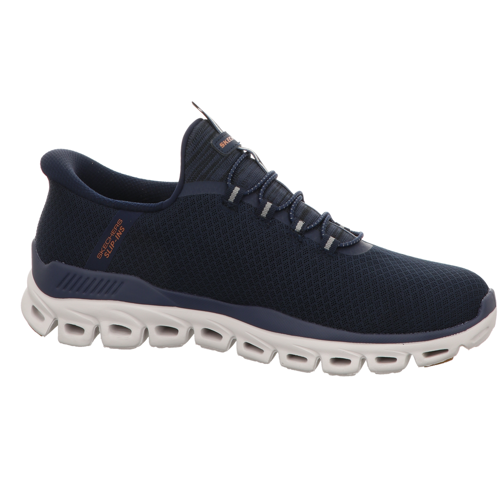 Skechers Herren Slipper Slip Ins Glide-Step in blau