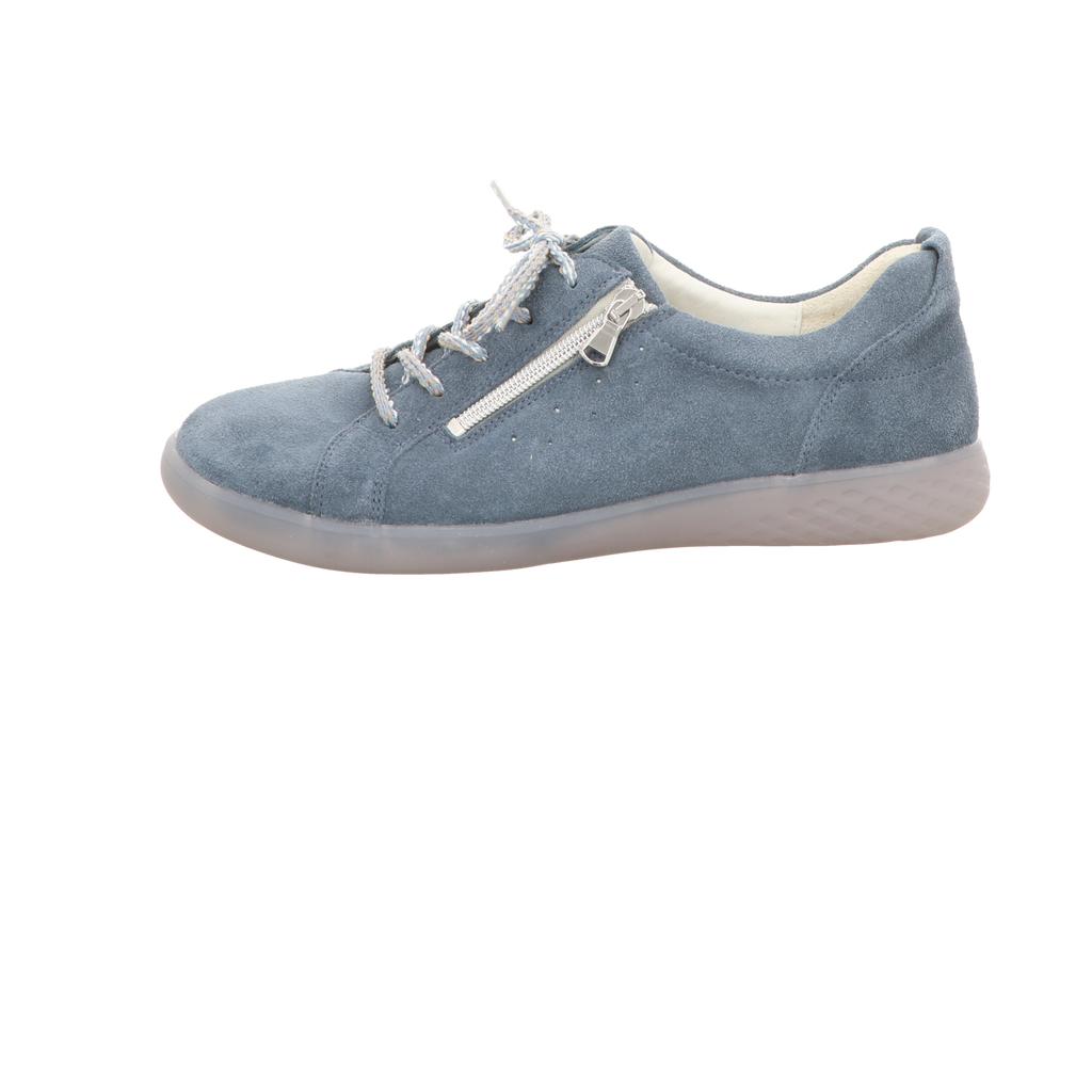 Waldläufer Damen Schnürschuh bequem H-Cloe in silber