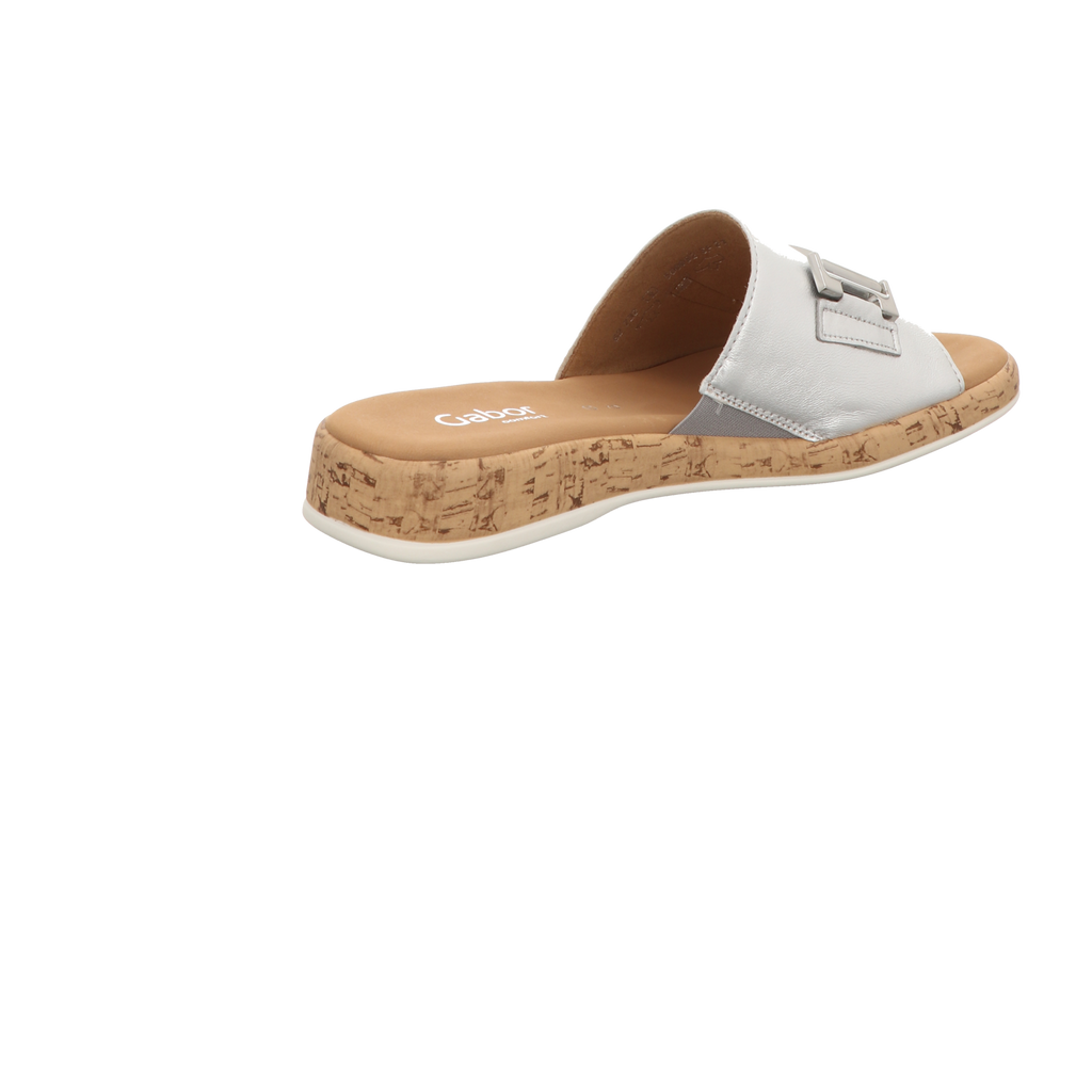 Gabor Damen Pantolette Rhodos in silber
