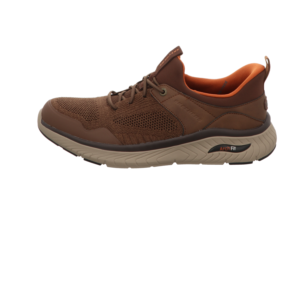 Skechers Herren Schnürschuh Slip-In Arch Fit in braun