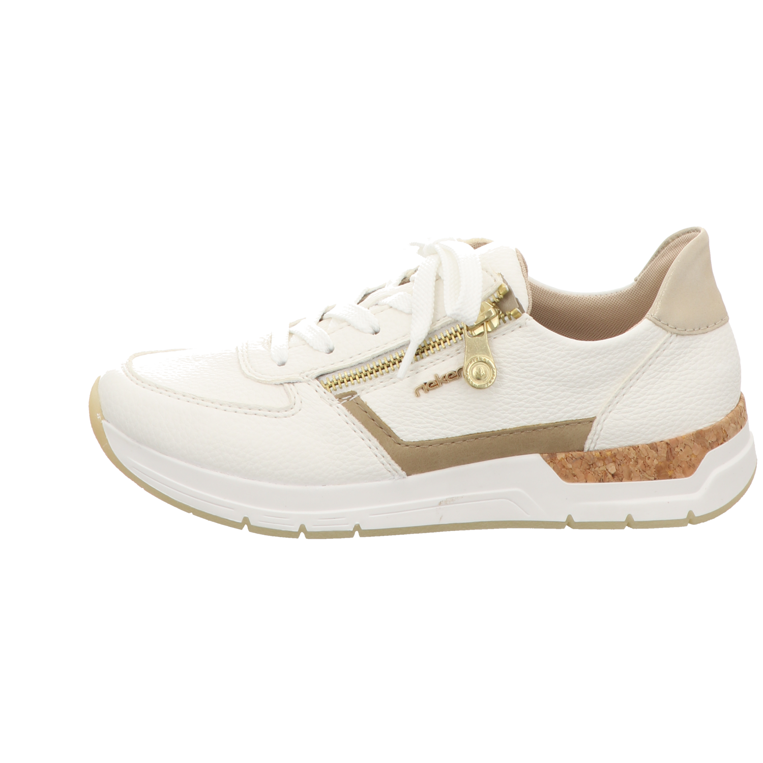 Rieker Damen Schnürschuh  in weiss