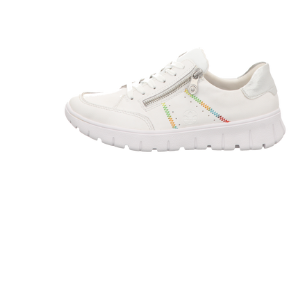 Rieker Damen Schnürschuh  in weiss