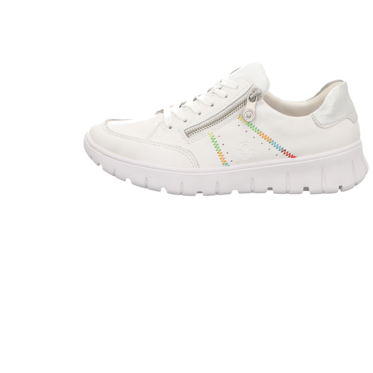 Rieker Damen Schnürschuh  in weiss