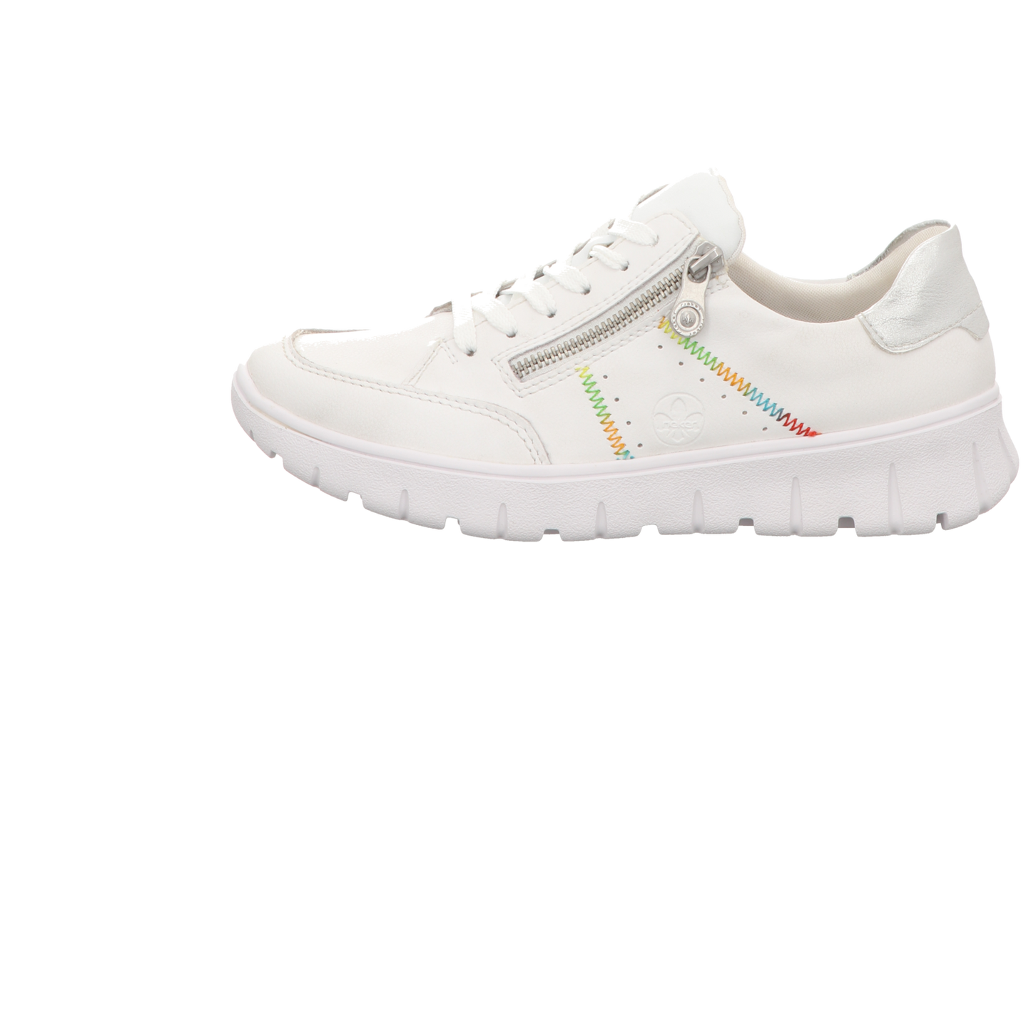 Rieker Damen Schnürschuh  in weiss