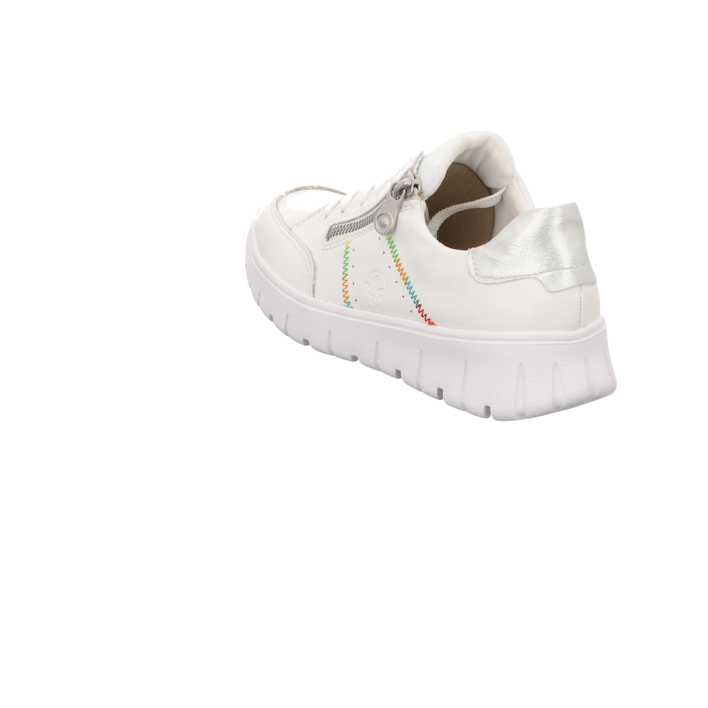 Rieker Damen Schnürschuh  in weiss