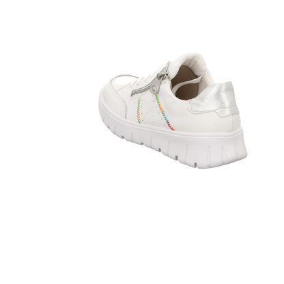 Rieker Damen Schnürschuh  in weiss