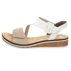 Rieker Damen Sandale  in beige