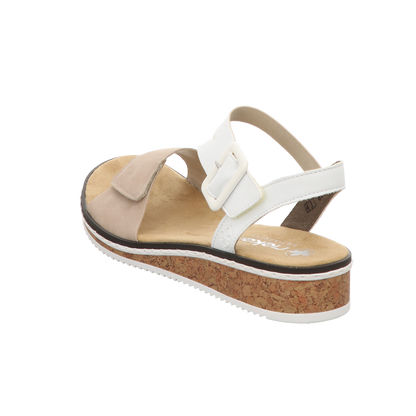 Rieker Damen Sandale  in beige