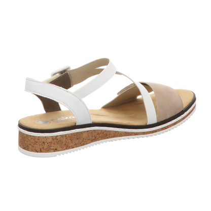 Rieker Damen Sandale  in beige