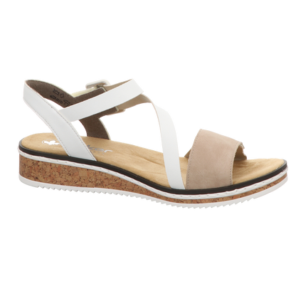 Rieker Damen Sandale  in beige