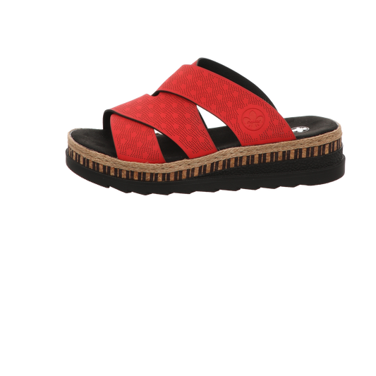 Rieker Damen Pantolette  in rot