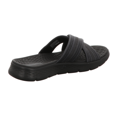 Skechers Damen Pantolette Go Walk in schwarz