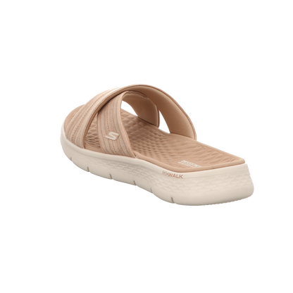 Skechers Damen Pantolette Go Walk Flex Sandal-Impressed in grau