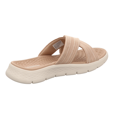 Skechers Damen Pantolette Go Walk Flex Sandal-Impressed in grau