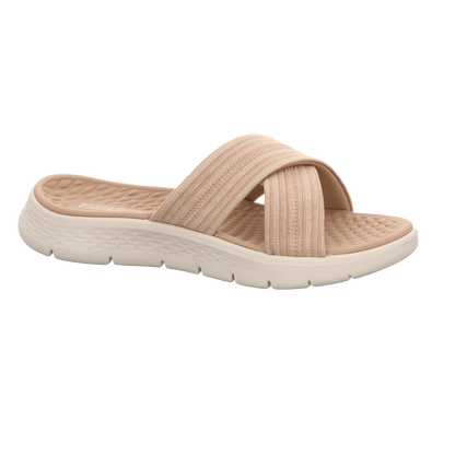 Skechers Damen Pantolette Go Walk Flex Sandal-Impressed in grau