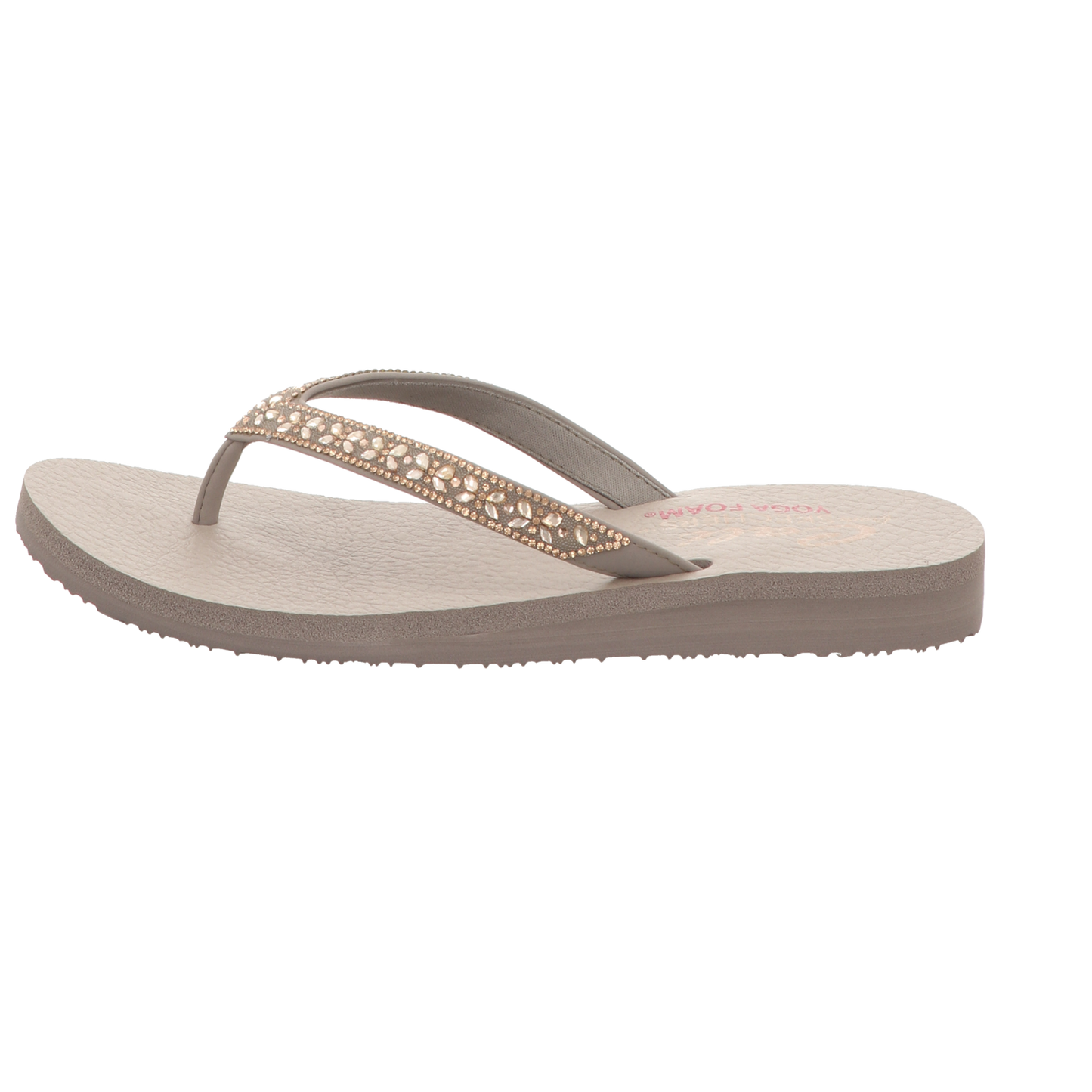 Skechers Damen Pantolette Meditation-Butterfly Garden in grau