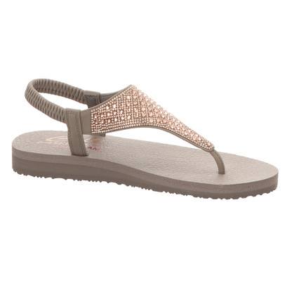 Skechers Damen Sandalette Meditation-Rockstar in grau