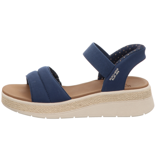 Skechers Damen Sandalette Slip-Ins Bobs Sun Ray in blau