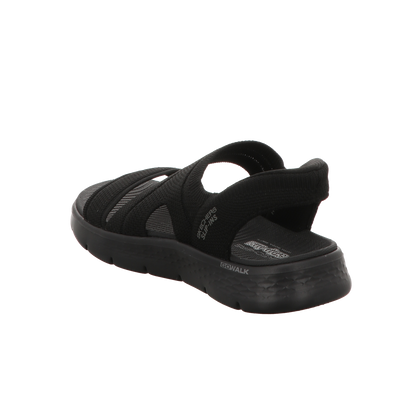 Skechers Damen Sandalette Slip-Ins: Go Walk Flex Sandal in schwarz