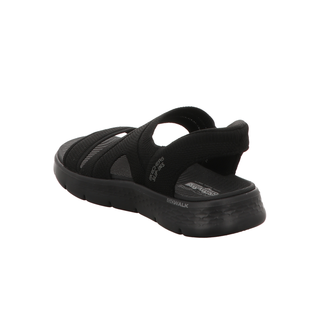 Skechers Damen Sandalette Slip-Ins: Go Walk Flex Sandal in schwarz