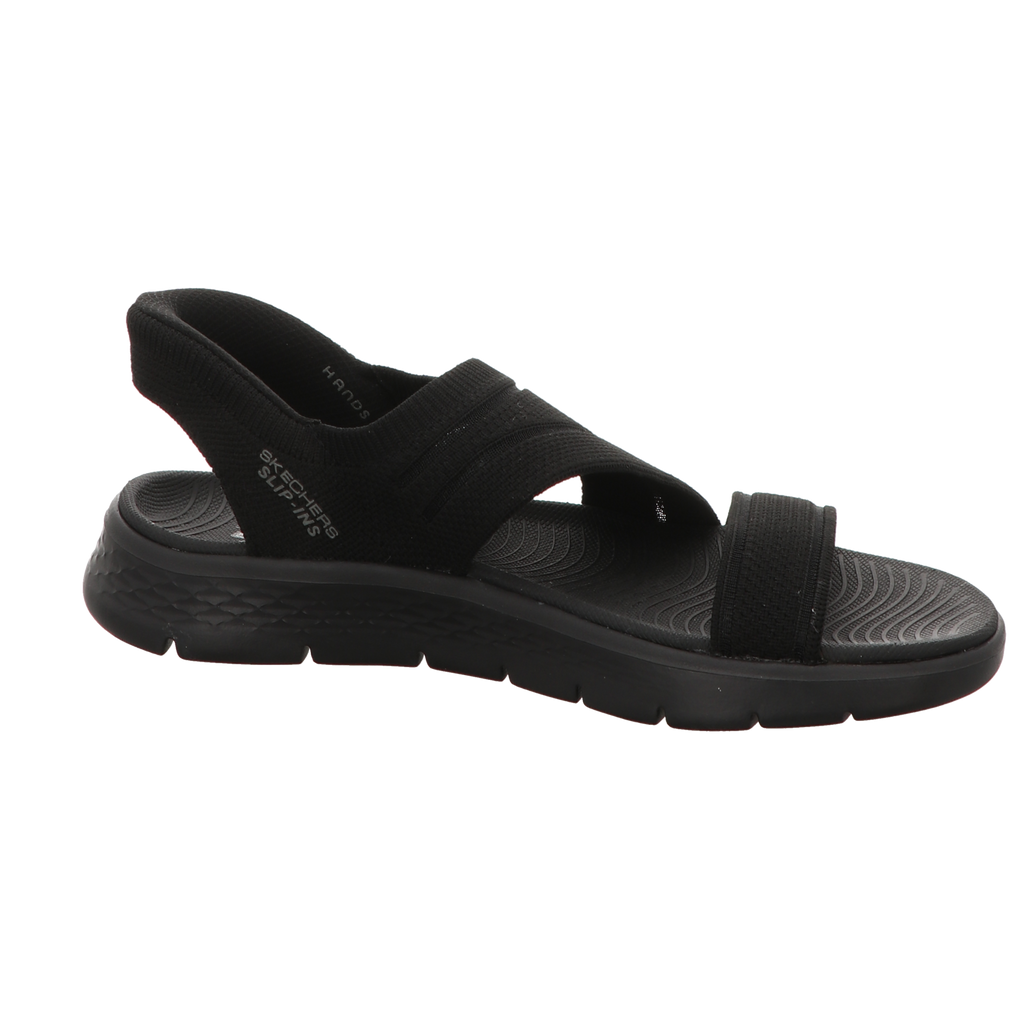 Skechers Damen Sandalette Slip-Ins: Go Walk Flex Sandal in schwarz