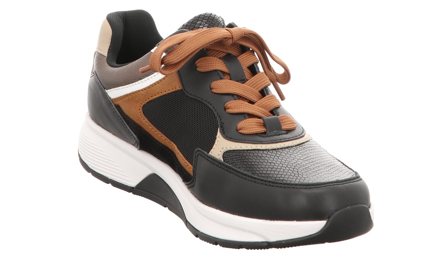 Gabor Damen Schnürschuh bequem  in schwarz