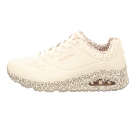 Skechers Damen Schnürschuh Uno-Safari Time in weiss