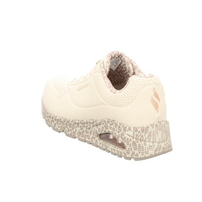 Skechers Damen Schnürschuh Uno-Safari Time in weiss