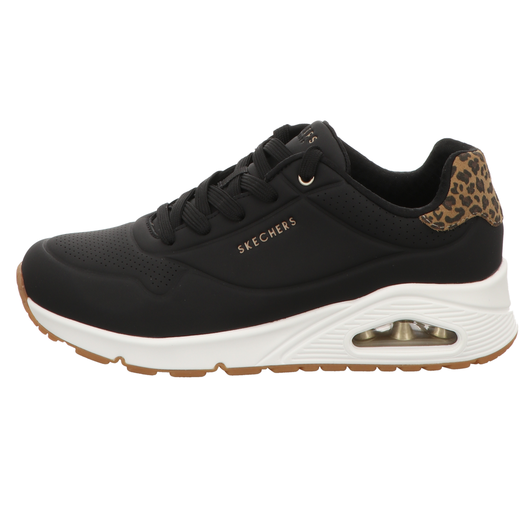Skechers Damen Schnürschuh Uno-Jungle Nite in schwarz