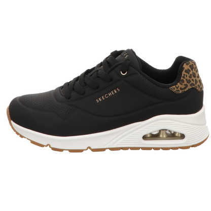 Skechers Damen Schnürschuh Uno-Jungle Nite in schwarz