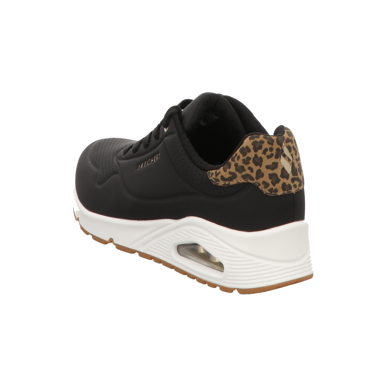 Skechers Damen Schnürschuh Uno-Jungle Nite in schwarz