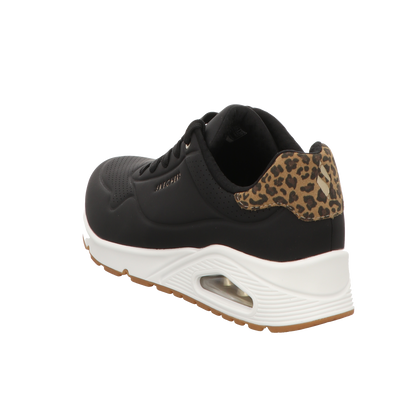 Skechers Damen Schnürschuh Uno-Jungle Nite in schwarz