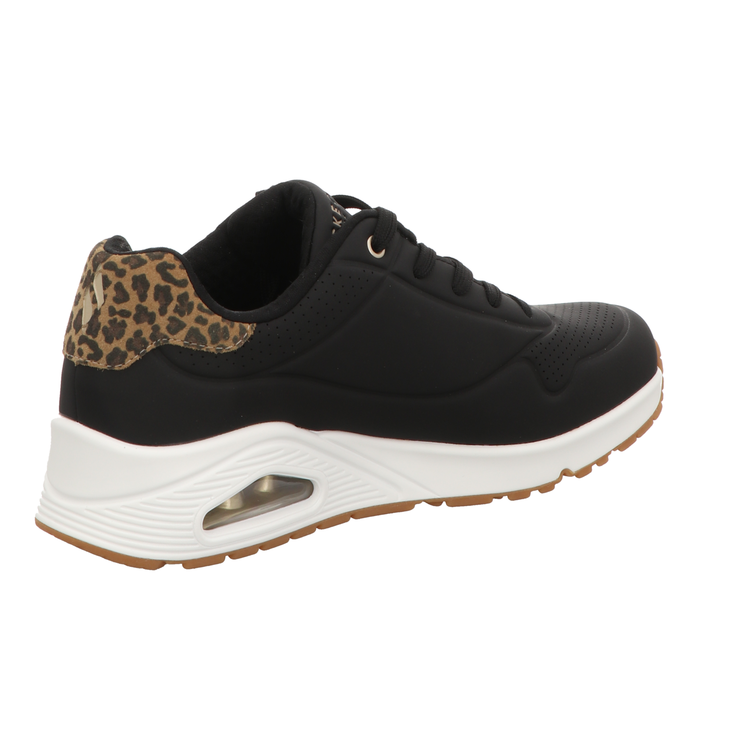 Skechers Damen Schnürschuh Uno-Jungle Nite in schwarz