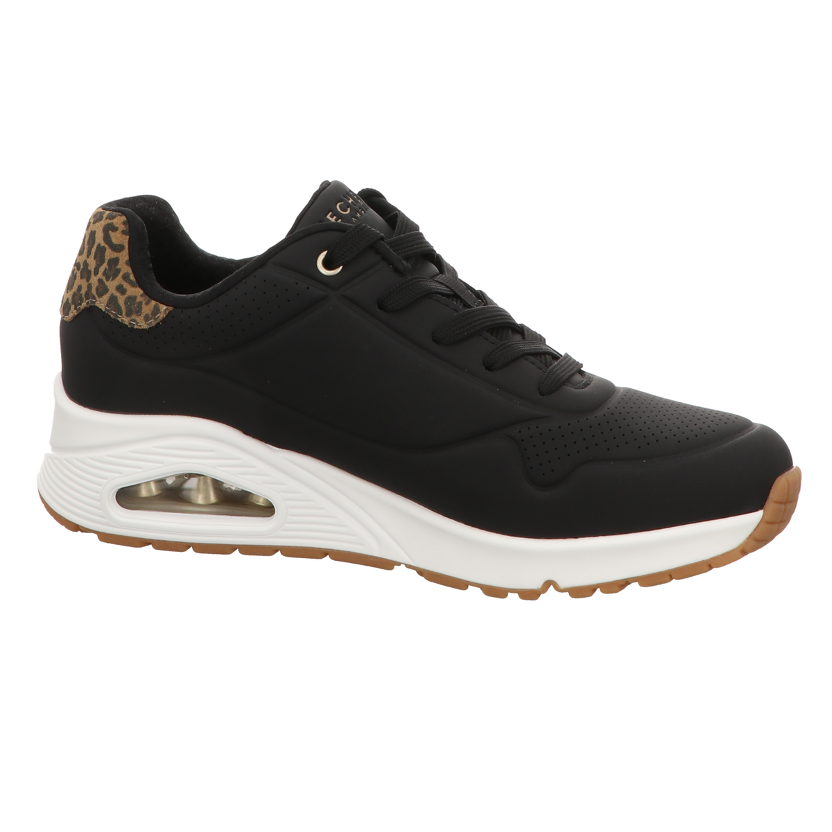 Skechers Damen Schnürschuh Uno-Jungle Nite in schwarz