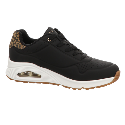 Skechers Damen Schnürschuh Uno-Jungle Nite in schwarz