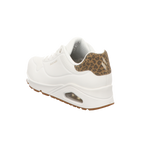 Skechers Damen Schnürschuh Uno-Jungle Nite in weiss
