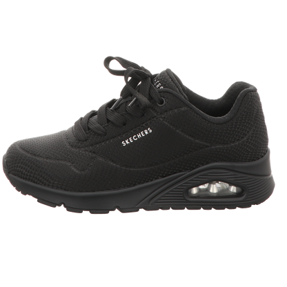 Skechers Damen Schnürschuh Uno-Shiny Scale in schwarz