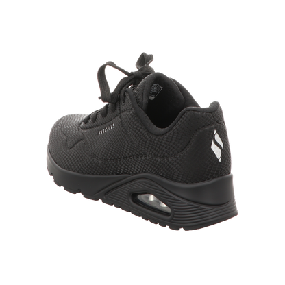 Skechers Damen Schnürschuh Uno-Shiny Scale in schwarz