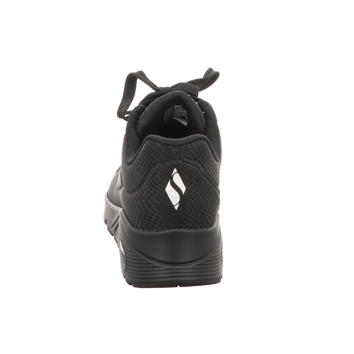 Skechers Damen Schnürschuh Uno-Shiny Scale in schwarz