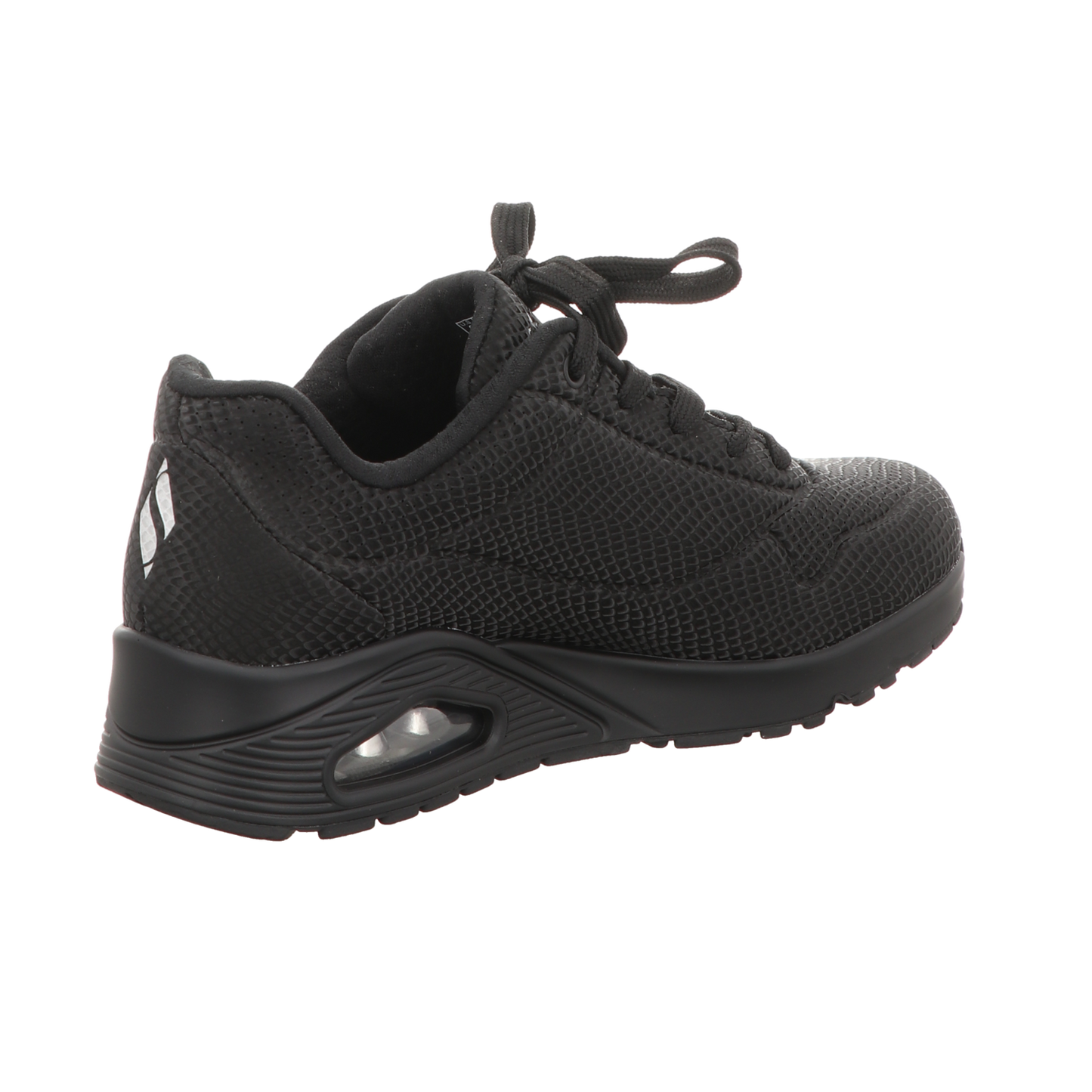 Skechers Damen Schnürschuh Uno-Shiny Scale in schwarz