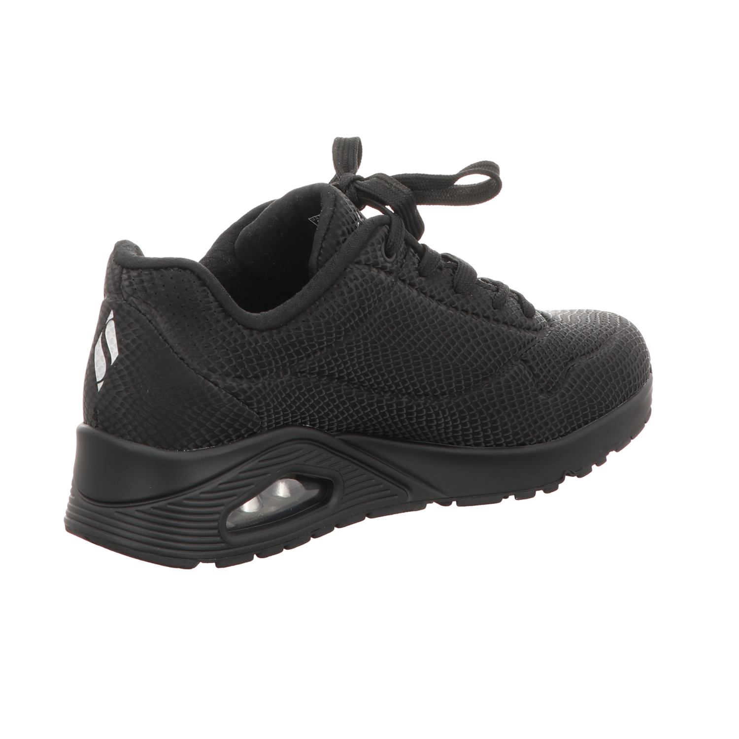 Skechers Damen Schnürschuh Uno-Shiny Scale in schwarz