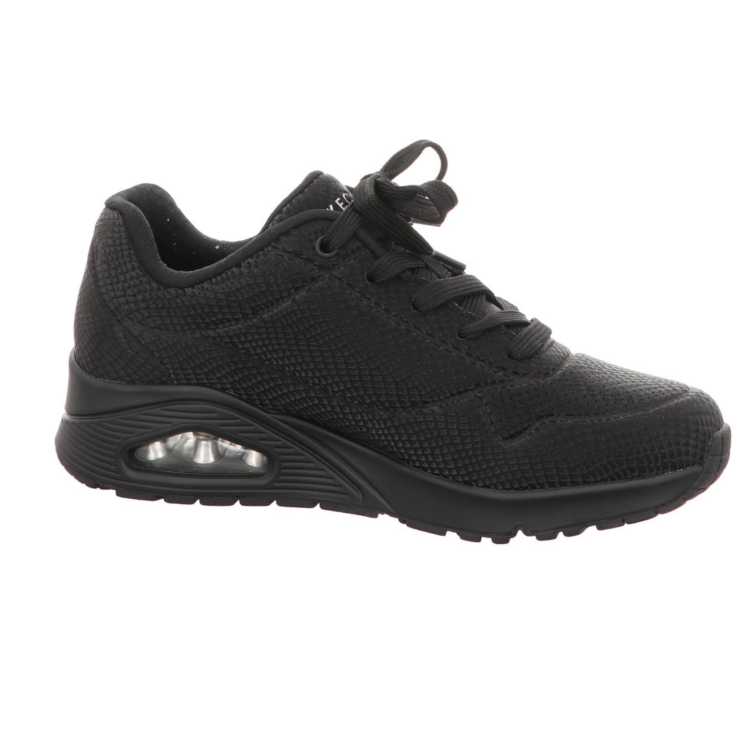 Skechers Damen Schnürschuh Uno-Shiny Scale in schwarz