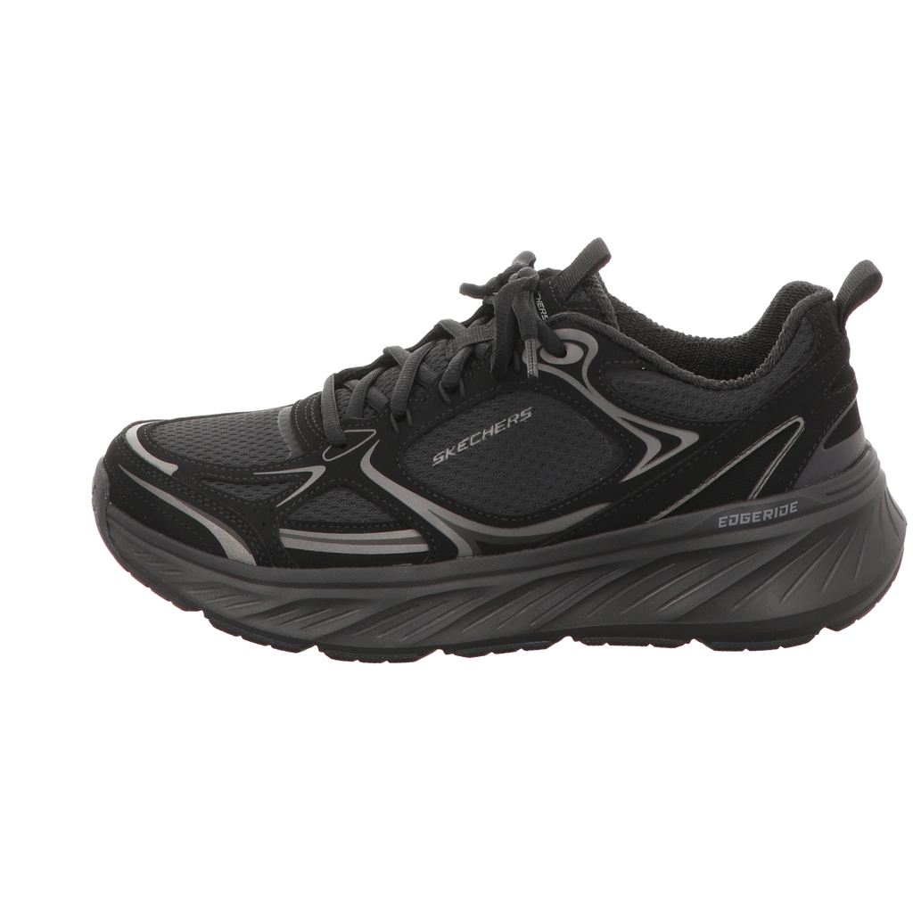 Skechers Damen Schnürschuh Edgeride Silver Eclipse in schwarz