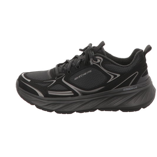 Skechers Damen Schnürschuh Edgeride Silver Eclipse in schwarz